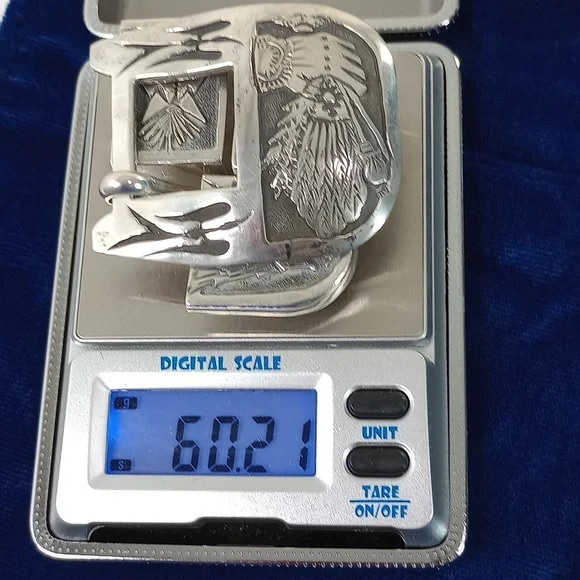 Navajo Harvest Sterling Silver Range Belt Set Signed - Picture 12 of 16